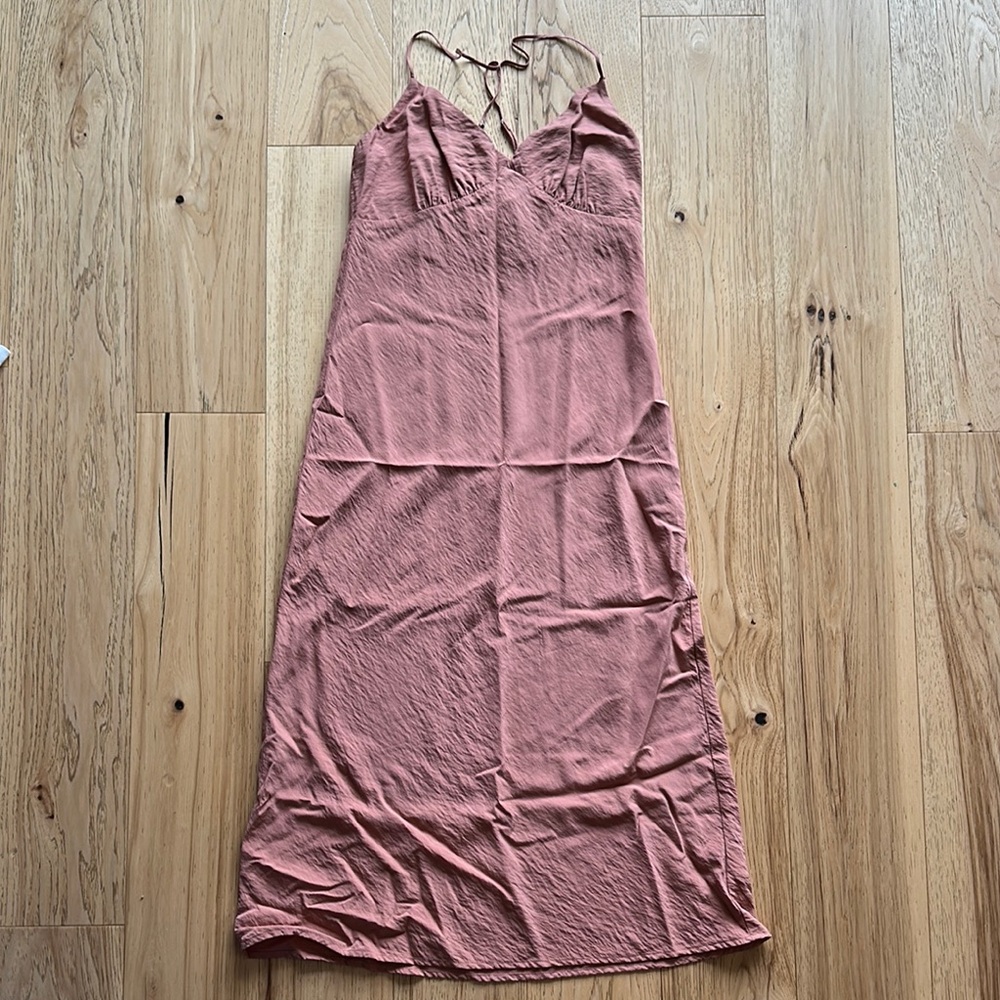 Madewell Sleeveless Spaghetti Strap Midi Dress
